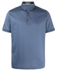Мужская синяя футболка-поло от Corneliani