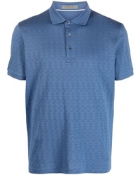 Мужская синяя футболка-поло от Corneliani