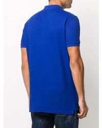 Мужская синяя футболка-поло от DSQUARED2