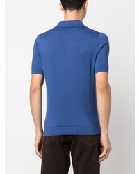 Мужская синяя футболка-поло от Malo