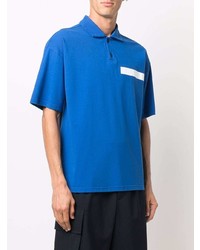Мужская синяя футболка-поло от MACKINTOSH