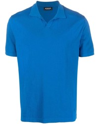 Мужская синяя футболка-поло от Dondup