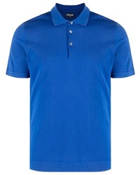 Мужская синяя футболка-поло от Drumohr