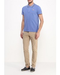 Мужская синяя футболка-поло от E-Bound