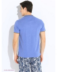 Мужская синяя футболка-поло от E-Bound by Earth Bound