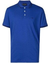 Мужская синяя футболка-поло от Emporio Armani