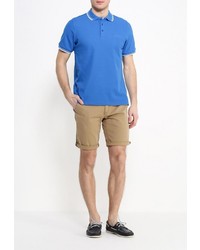 Мужская синяя футболка-поло от FIVE seasons