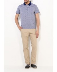 Мужская синяя футболка-поло от Gant