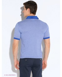 Мужская синяя футболка-поло от Greg Horman