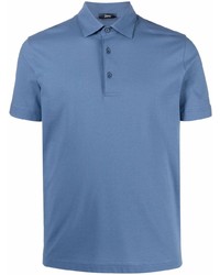 Мужская синяя футболка-поло от Herno