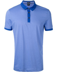 Мужская синяя футболка-поло от Hugo Boss