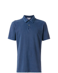 Мужская синяя футболка-поло от James Perse