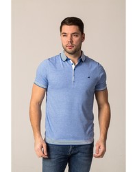 Мужская синяя футболка-поло от John Jeniford