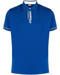 Мужская синяя футболка-поло от Karl Lagerfeld