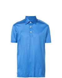 Мужская синяя футболка-поло от Kiton