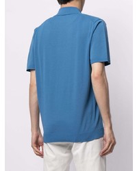 Мужская синяя футболка-поло от Man On The Boon.