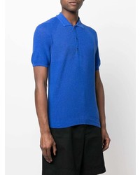 Мужская синяя футболка-поло от Laneus