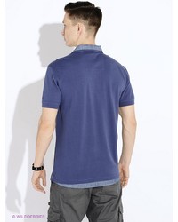 Мужская синяя футболка-поло от LERROS