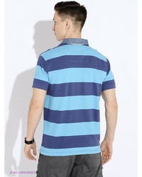 Мужская синяя футболка-поло от LERROS