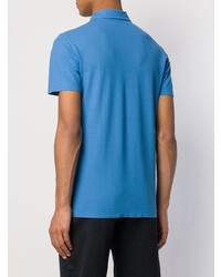 Мужская синяя футболка-поло от Drumohr