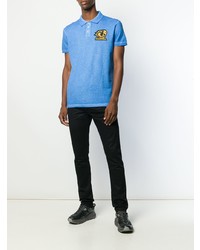 Мужская синяя футболка-поло от DSQUARED2