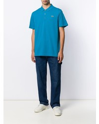 Мужская синяя футболка-поло от Lacoste