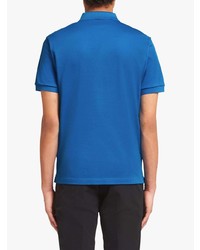 Мужская синяя футболка-поло от Prada