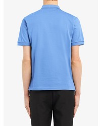 Мужская синяя футболка-поло от Prada