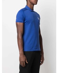 Мужская синяя футболка-поло от Ea7 Emporio Armani