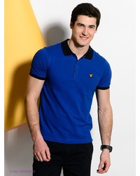 Мужская синяя футболка-поло от Lyle & Scott