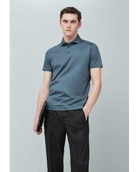 Мужская синяя футболка-поло от Mango Man