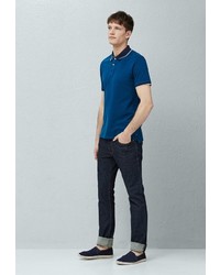 Мужская синяя футболка-поло от Mango Man