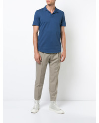 Мужская синяя футболка-поло от Orlebar Brown