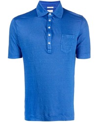 Мужская синяя футболка-поло от Massimo Alba