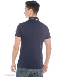 Мужская синяя футболка-поло от Mavango