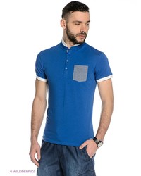 Мужская синяя футболка-поло от Mavango