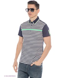 Мужская синяя футболка-поло от Mavango