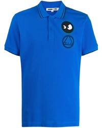 Мужская синяя футболка-поло от McQ Alexander McQueen