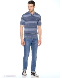 Мужская синяя футболка-поло от Milton