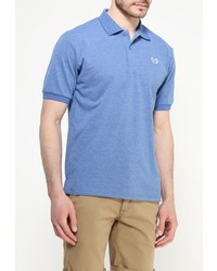 Мужская синяя футболка-поло от Occhibelli
