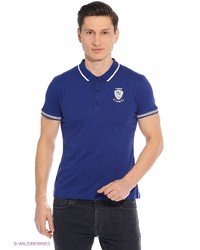 Мужская синяя футболка-поло от Oodji