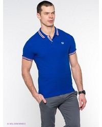 Мужская синяя футболка-поло от Oodji