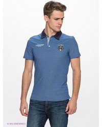 Мужская синяя футболка-поло от Oodji