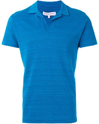 Мужская синяя футболка-поло от Orlebar Brown