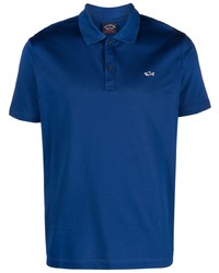 Мужская синяя футболка-поло от Paul & Shark