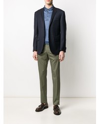 Мужская синяя футболка-поло от Corneliani