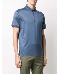Мужская синяя футболка-поло от Corneliani