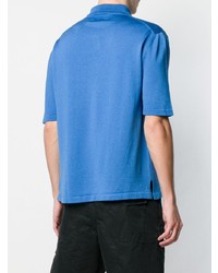 Мужская синяя футболка-поло от Laneus