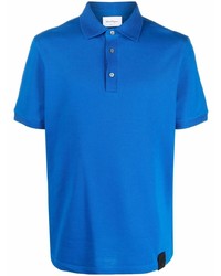 Мужская синяя футболка-поло от Salvatore Ferragamo