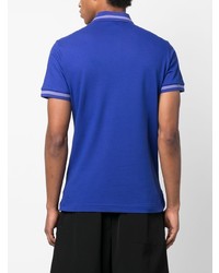 Мужская синяя футболка-поло от VERSACE JEANS COUTURE